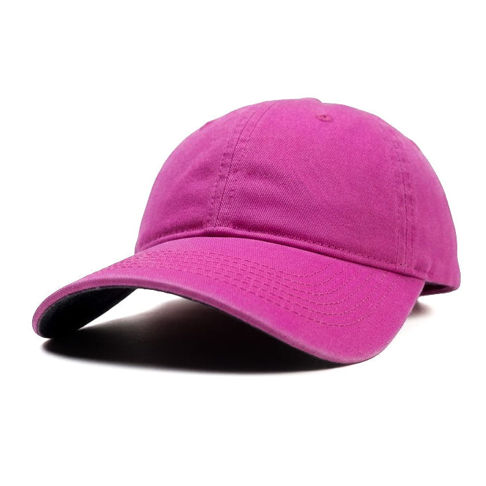 Ponytail Scrubbed Deep Pink Denim Cap